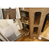 Gabinete de aluminio con cubo, puerta inferior, estante doble, gabinete de aluminio de alta gama 